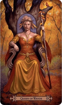 Королева Жезлов — карта Таро